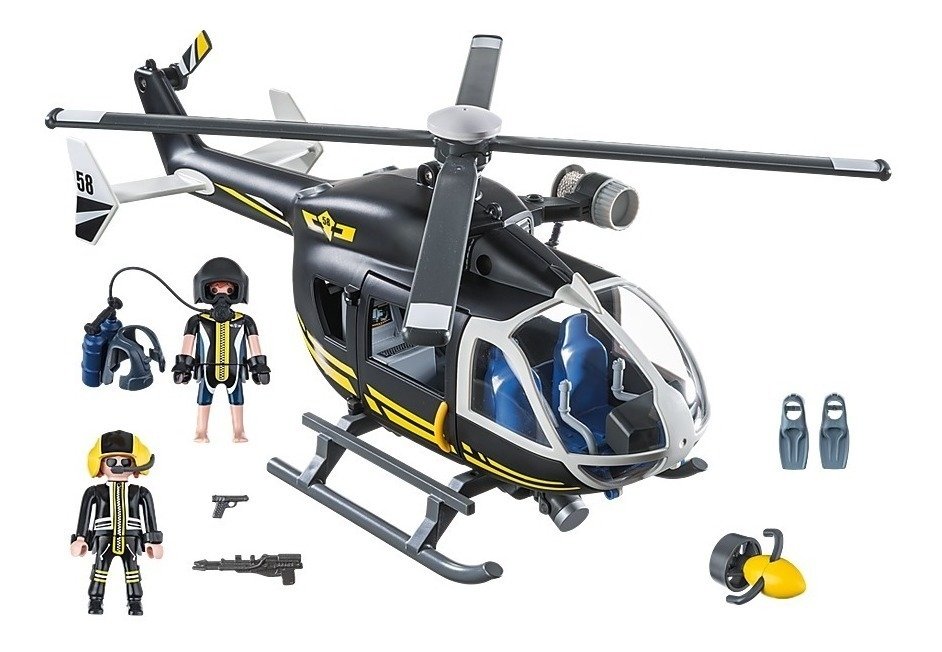 helicoptero bomberos playmobil