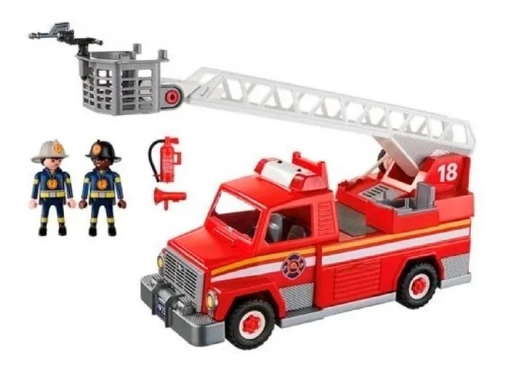 playmobil bomberos camion