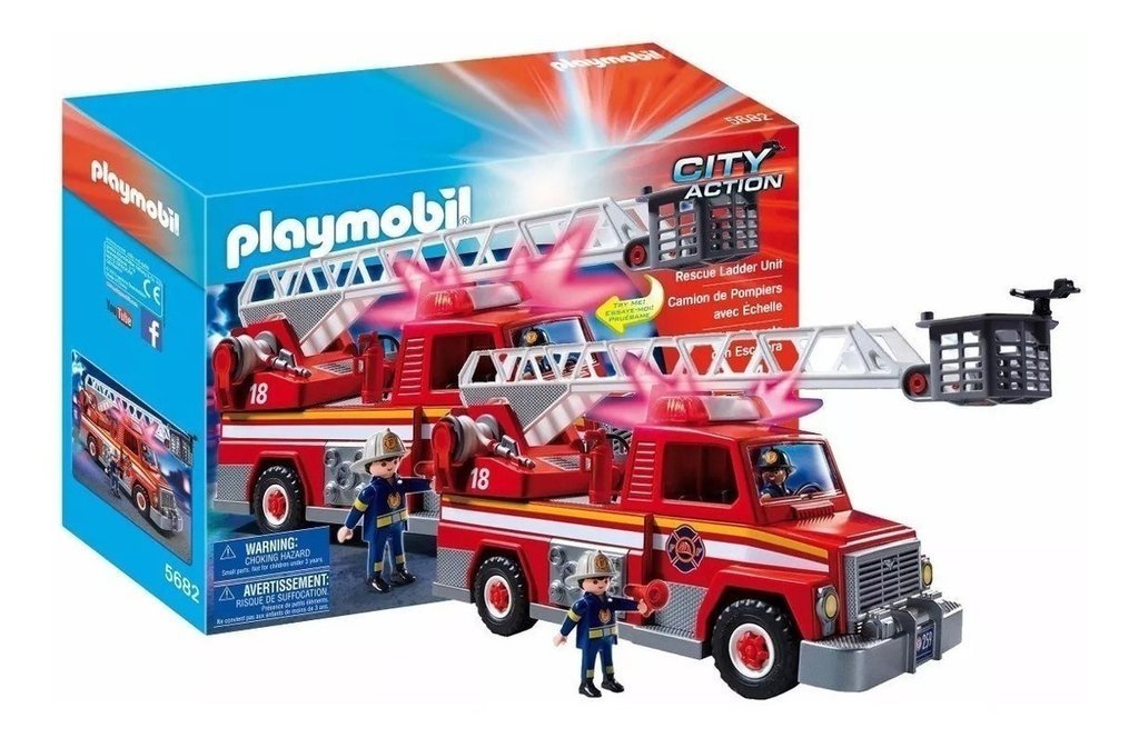 playmobil bomberos camion