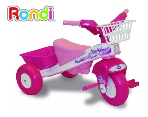 triciclo rondi pink metal