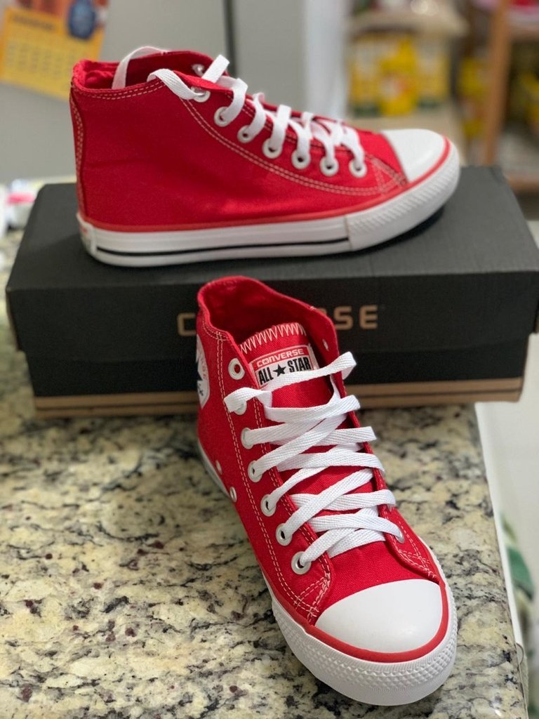 converse mostarda cano alto