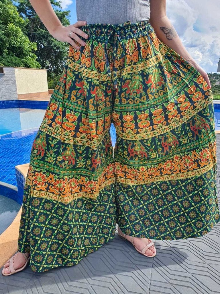 calça pantalona indiana