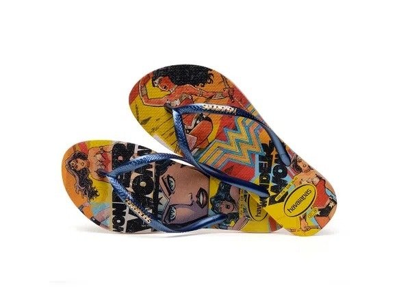 chinelo feminino slim heroinas havaianas