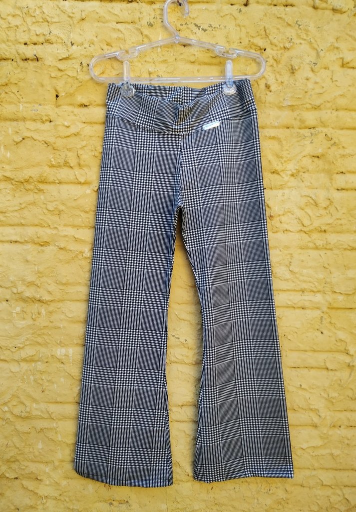 calça xadrez feminina flare