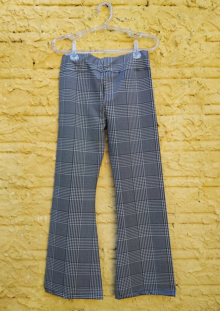 calça xadrez feminina flare
