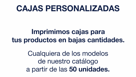 Cajas Impresas Personalizadas - DobleMenta