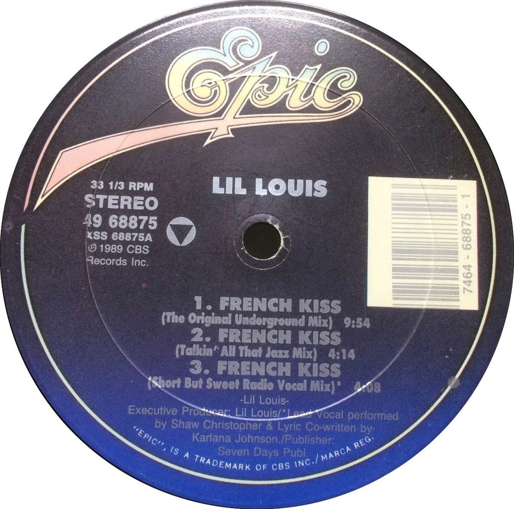 Vinilo Lil Louis French Kiss Maxi Usa 1989 ars