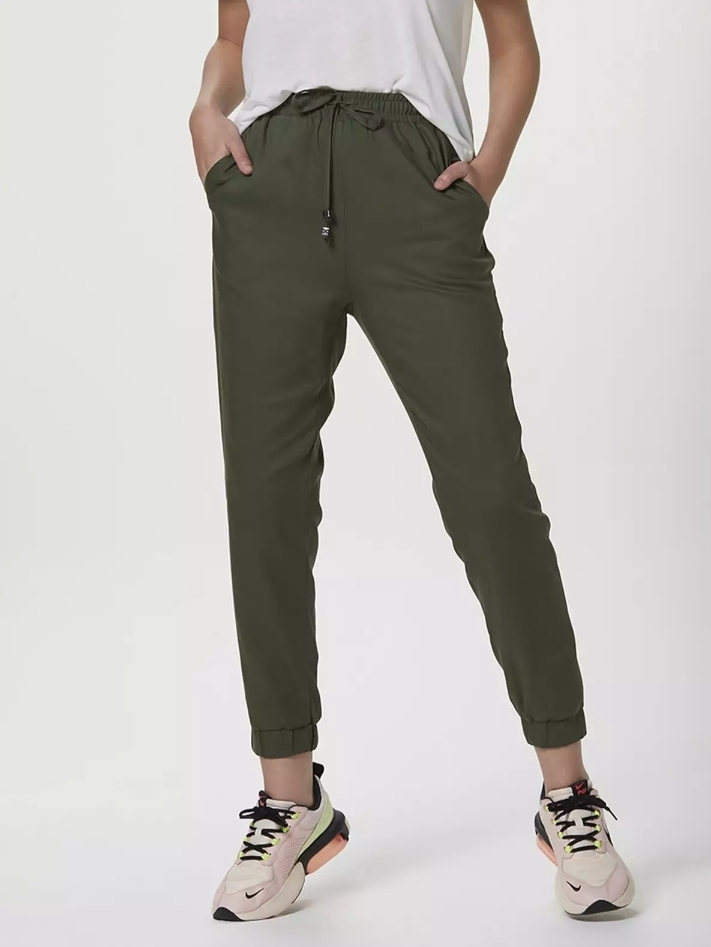 calça verde militar jogger