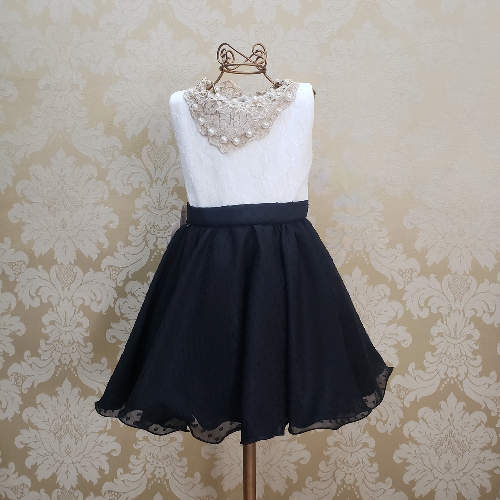 vestido infantil festa preto