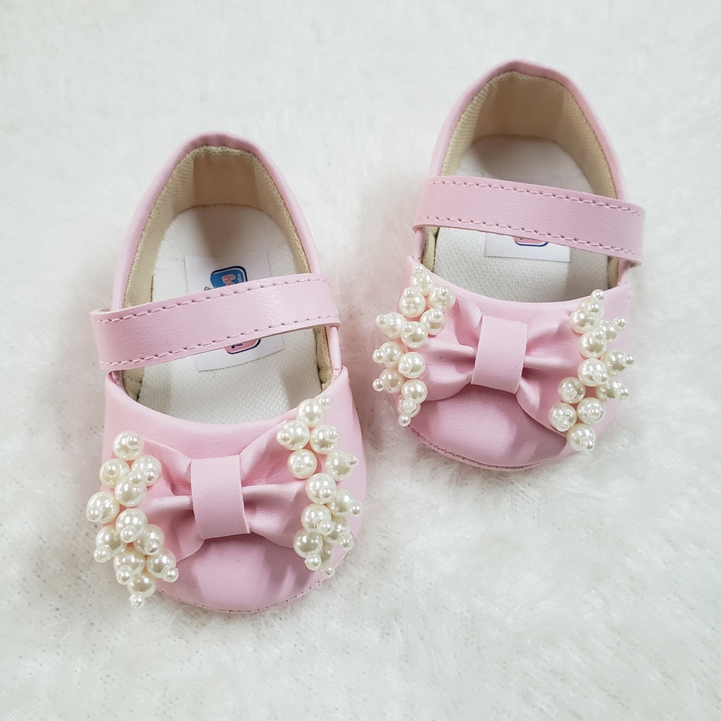 sapato rosa bebe infantil