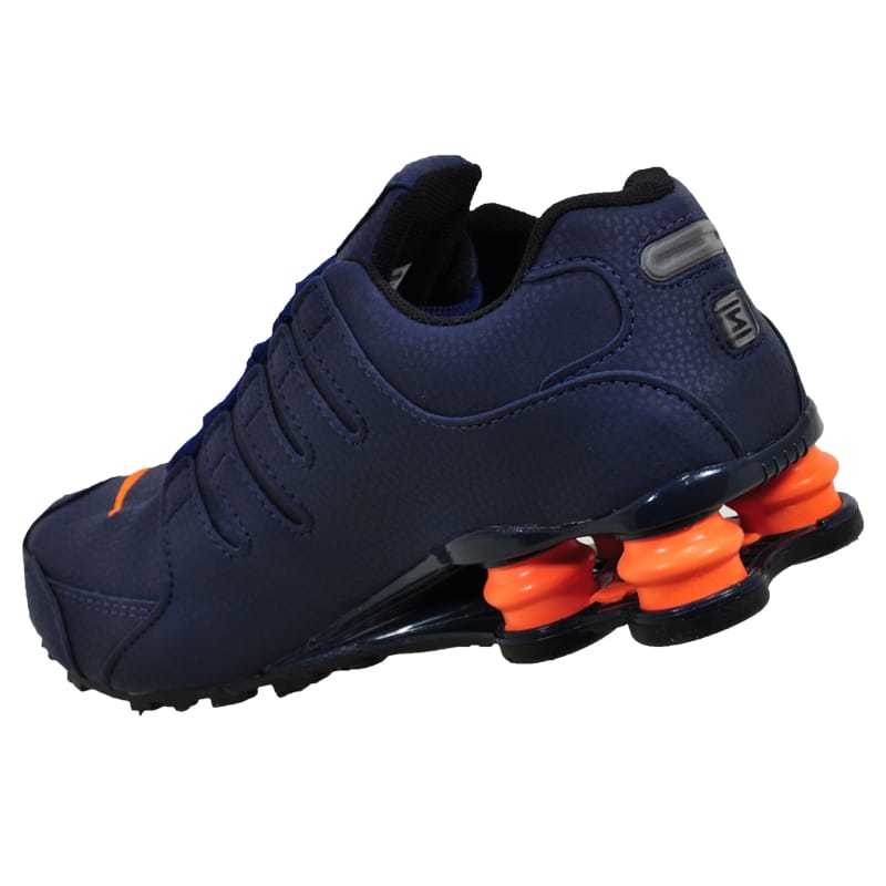 nike shox nz azul e laranja original