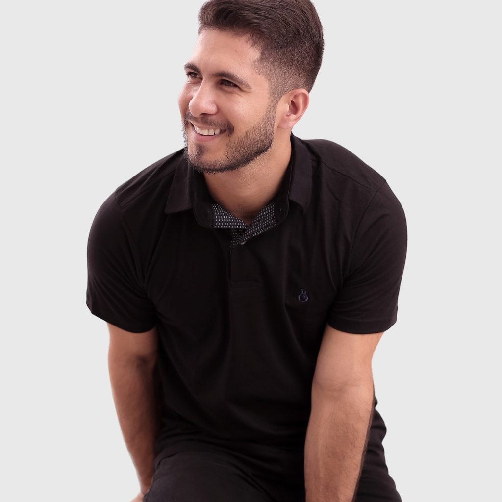camisa preta slim