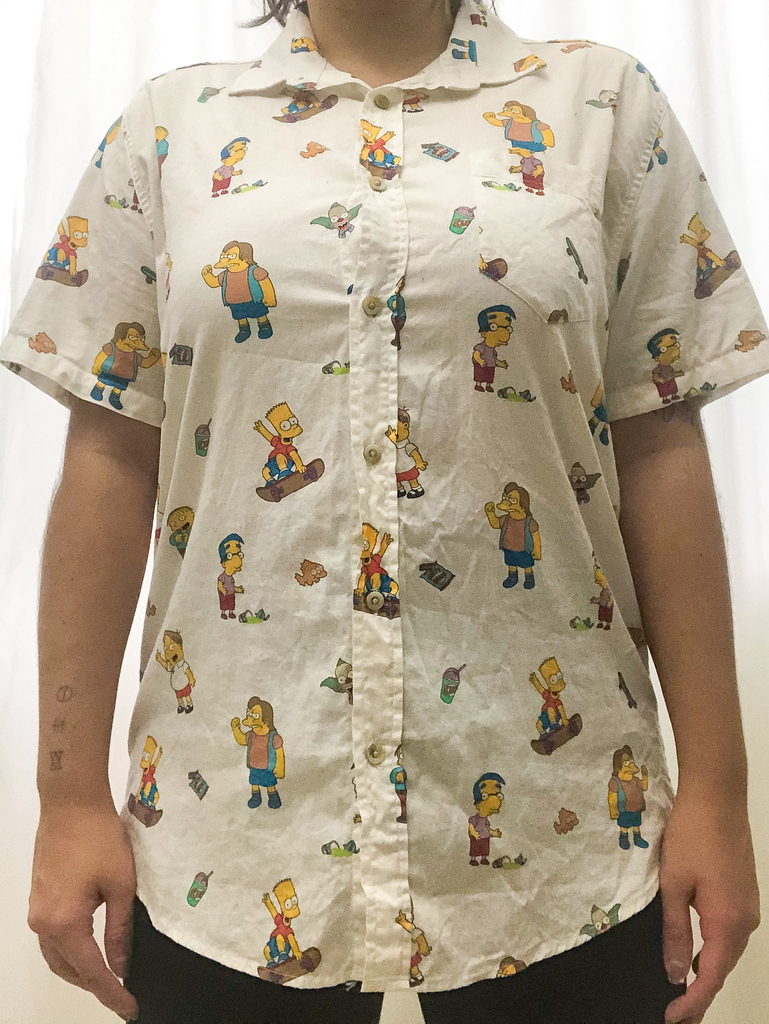 camisa social dos simpsons