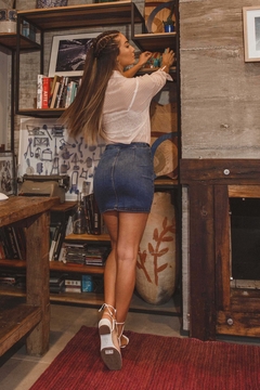 saia jeans tubinho