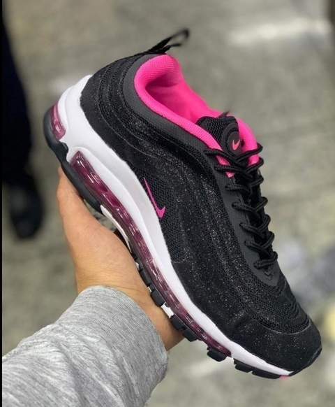 air max 97 preto e rosa