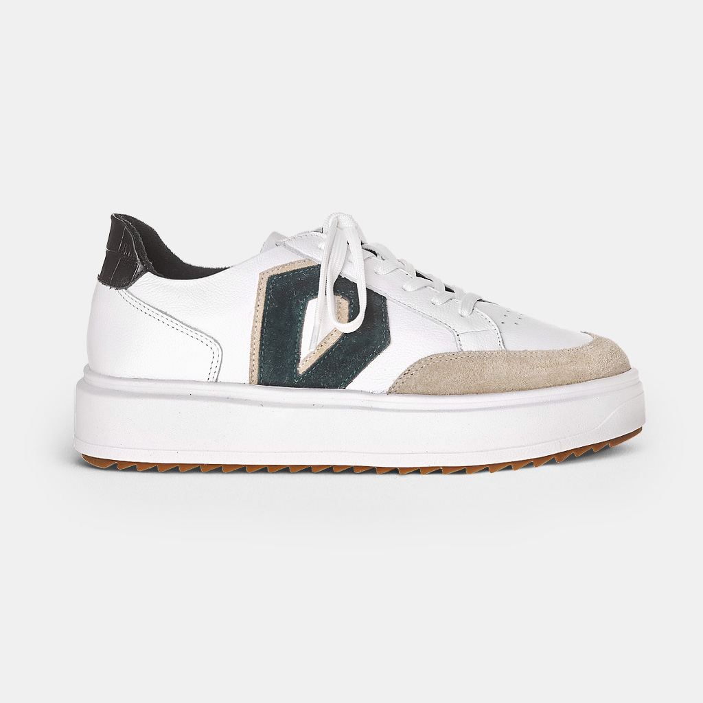 SNEAKER DIAMOND - SAND, BRANCO, PRETO & FLORESTA