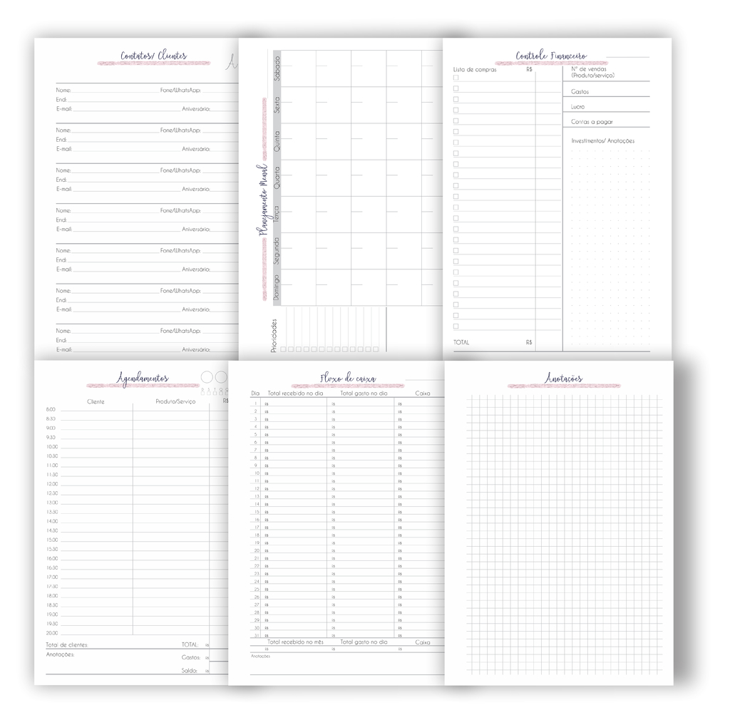 Planner salão de Beleza