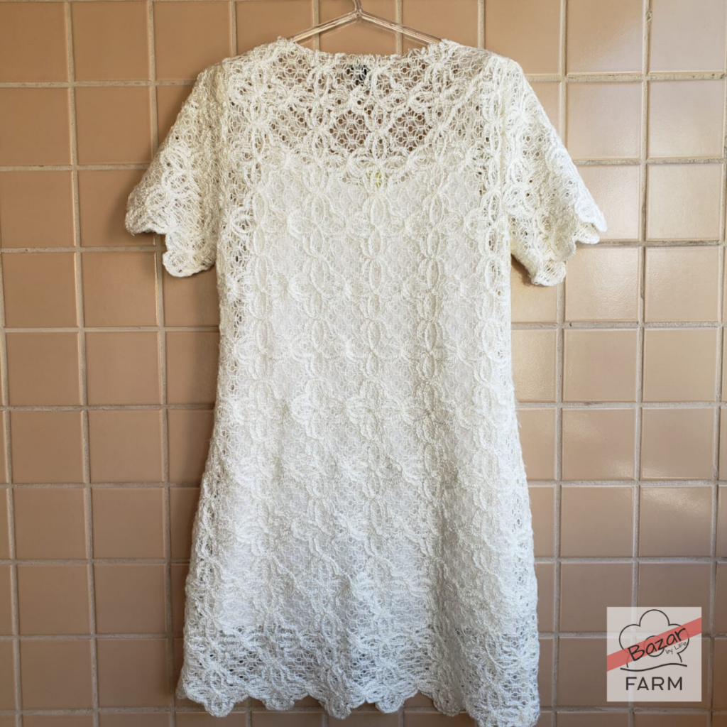 vestido branco da farm