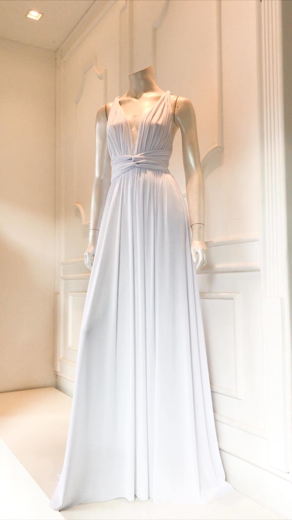 vestido multiformas branco