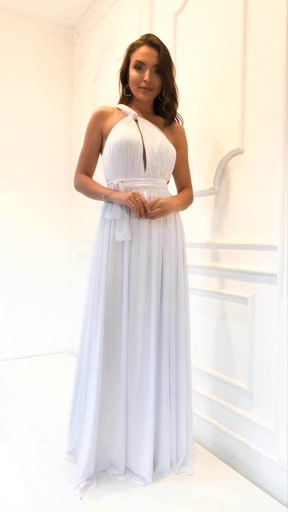 vestido multiformas branco