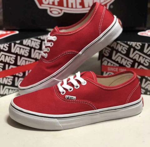 vans authentic vermelho