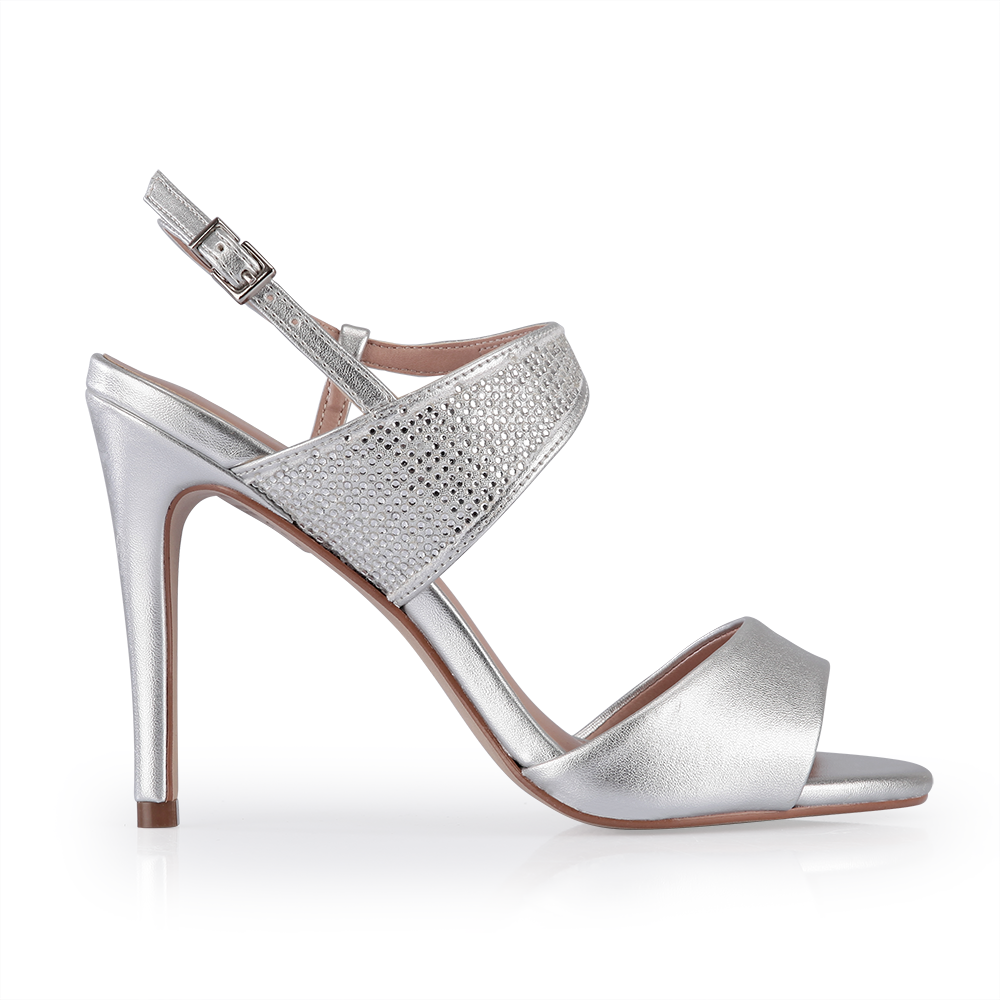 calçados prata para festa