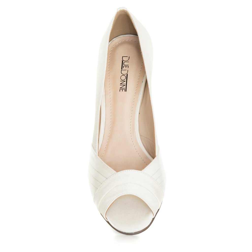 peep toe noiva salto baixo