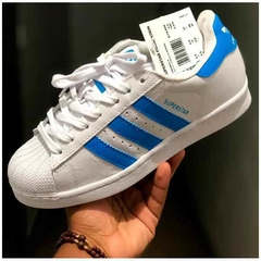 adidas superstar feminino azul