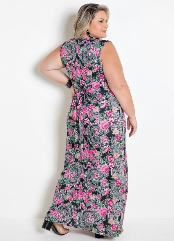 vestido longo floral comprar online