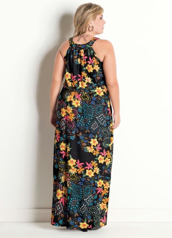 vestido longo floral comprar online