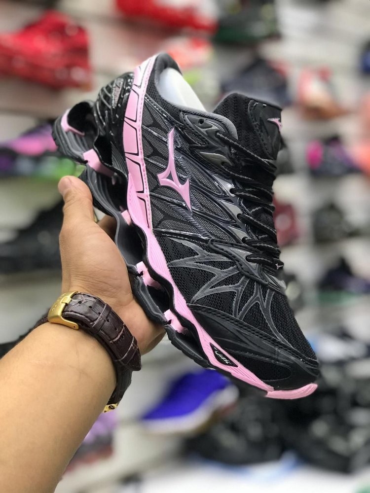 mizuno 7 preto e rosa