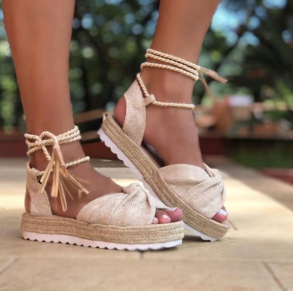 rasteira flatform corda