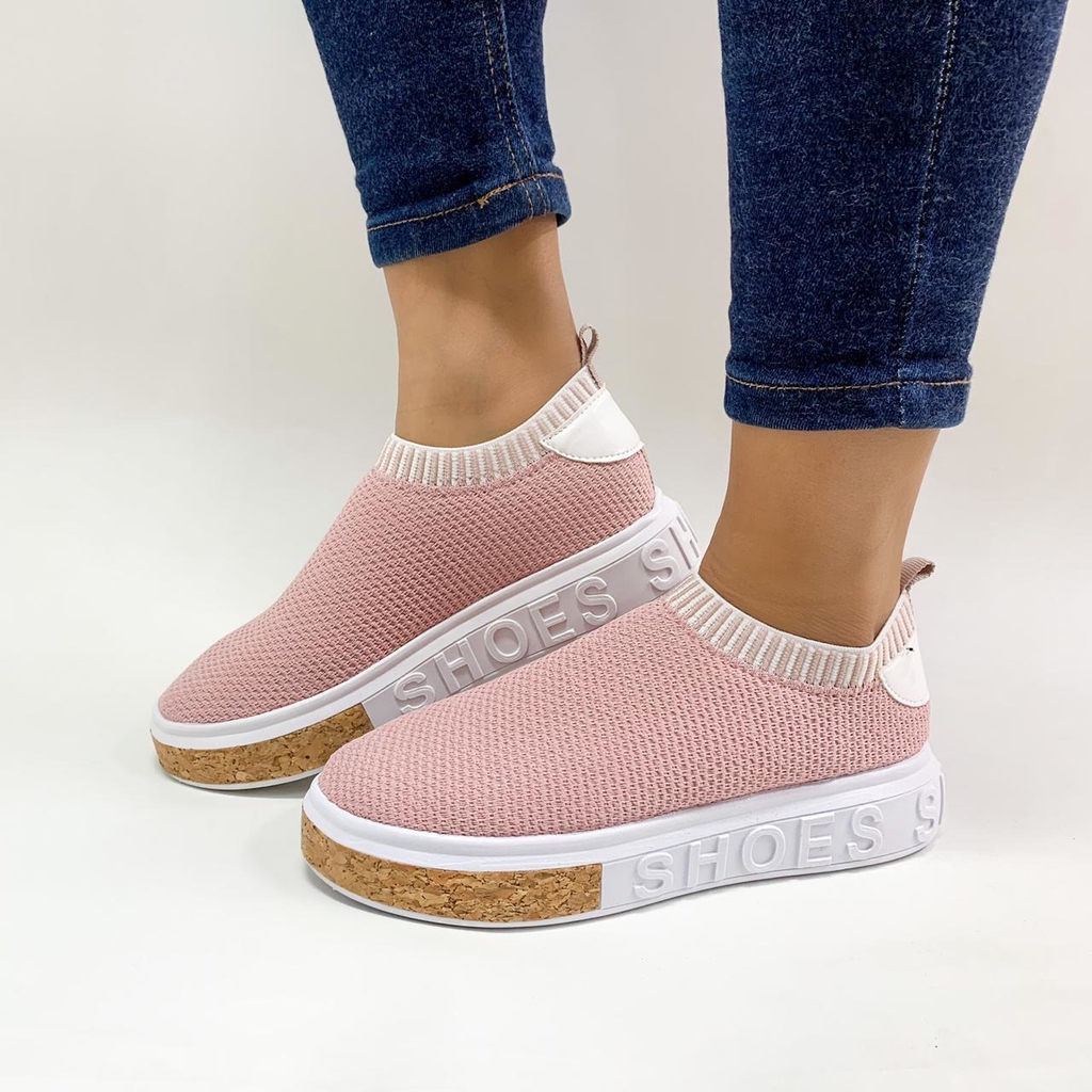 tenis casual feminino sem cadarço