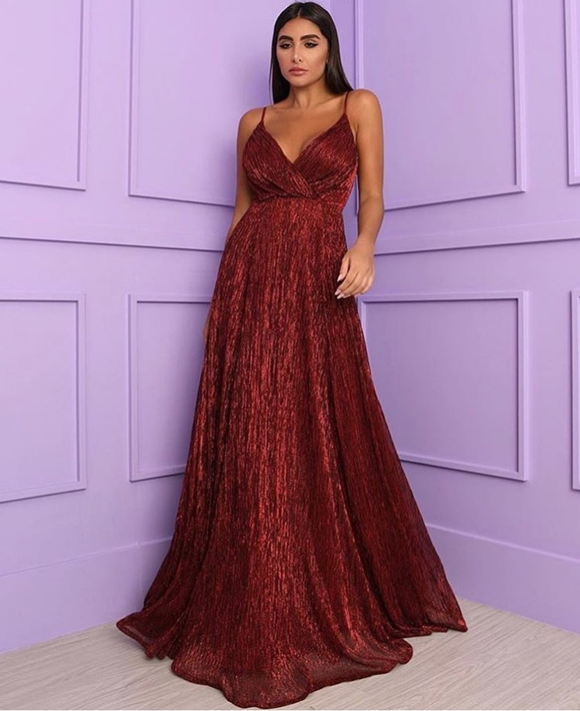 vestido festa marsala comprar