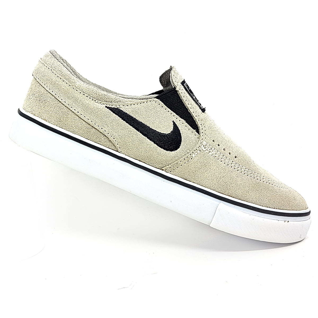 janoski branco de couro