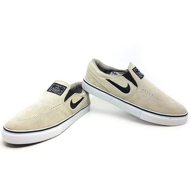 janoski branco de couro