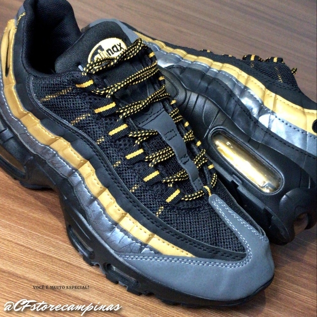 air max 95 preto e azul
