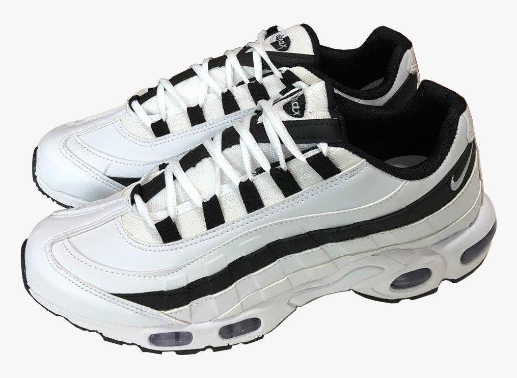 air max 95 preto com branco