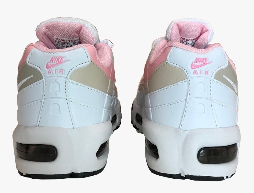 air max 95 rosa e branco