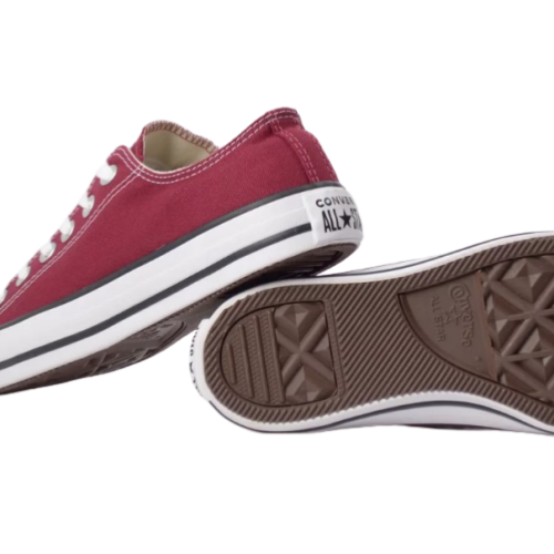 all star couro bordo