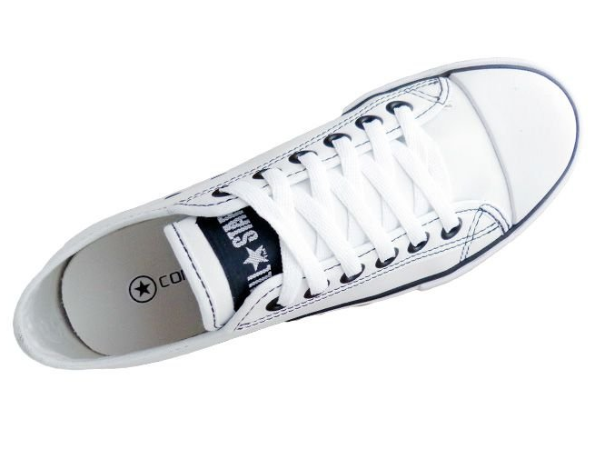 converse all star branco de couro