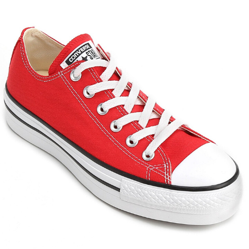 all star plataforma vermelho