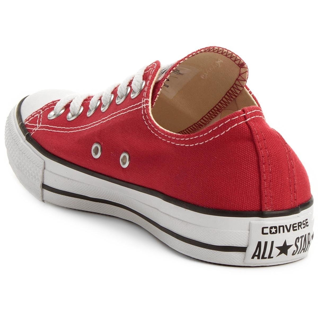 all star vermelho cano baixo