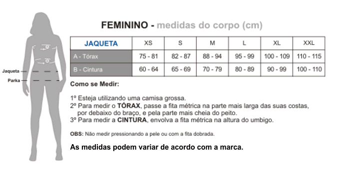 jaqueta feminina x11 one 2