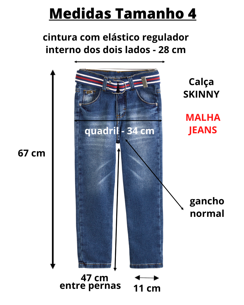 calça jeans de malha