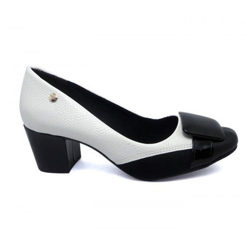 scarpin bico redondo preto