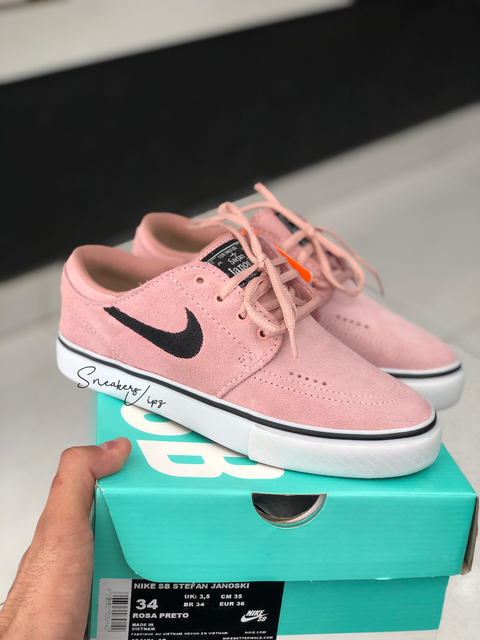 janoski rosa e preto