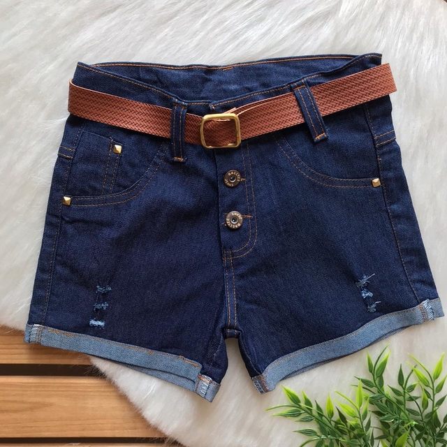 short marrom jeans