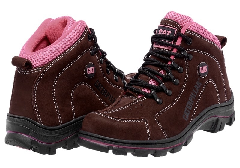 bota caterpillar infantil rosa