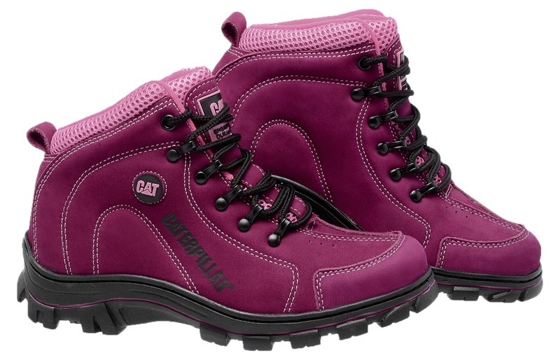 bota caterpillar infantil rosa